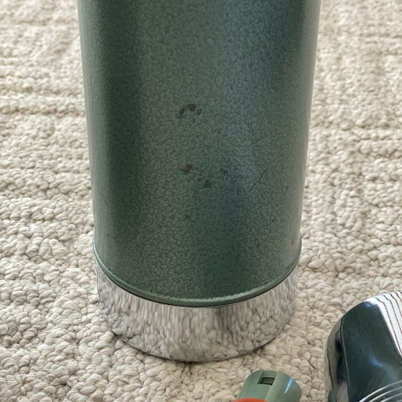 Vintage Aladdin Stanley 1 Qt Steel Thermos USA A-944DH Green Vacuum Bottle 1984 - Picture 6 of 7